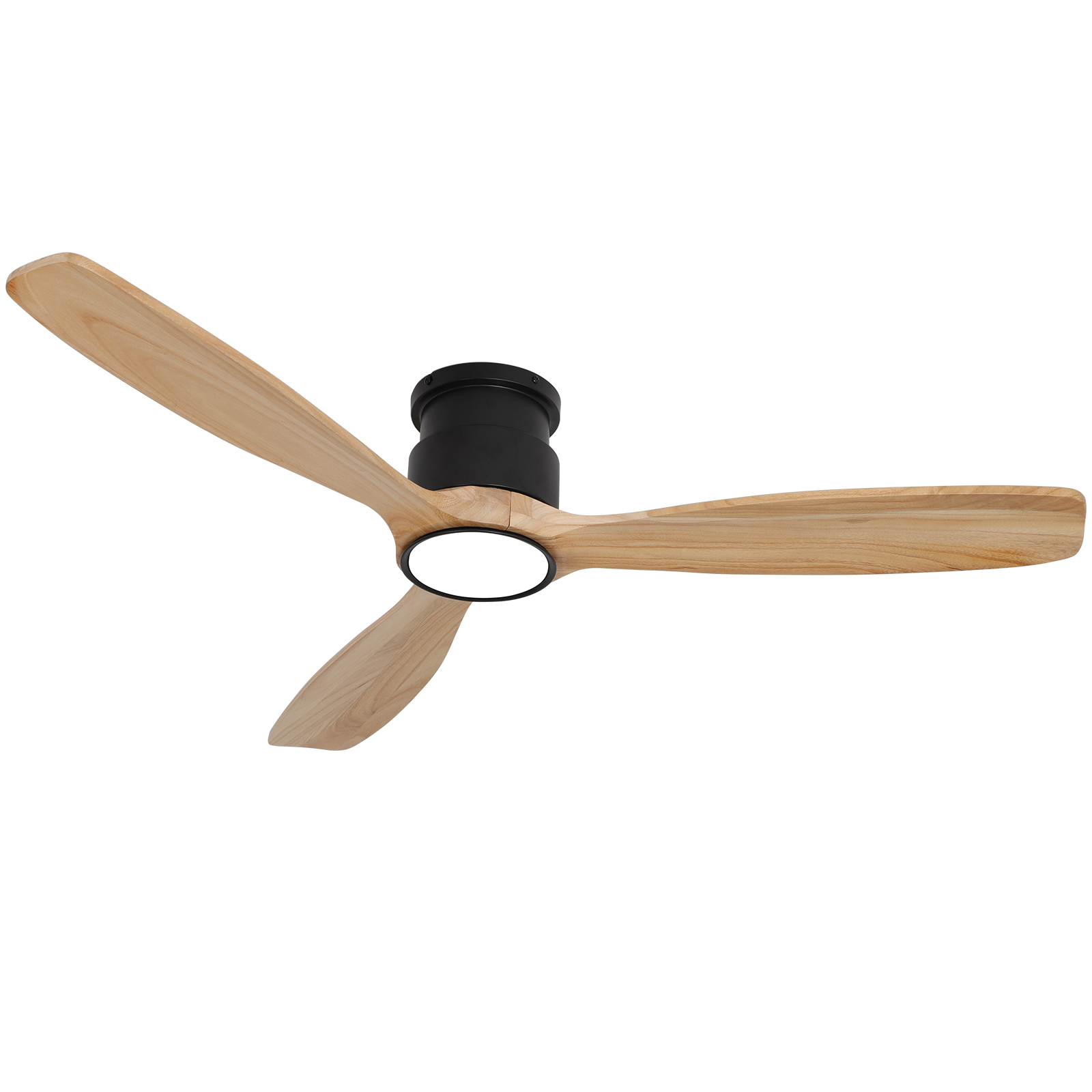 Ventilateur de plafond encastré à profil bas avec lumière 52 pouces 