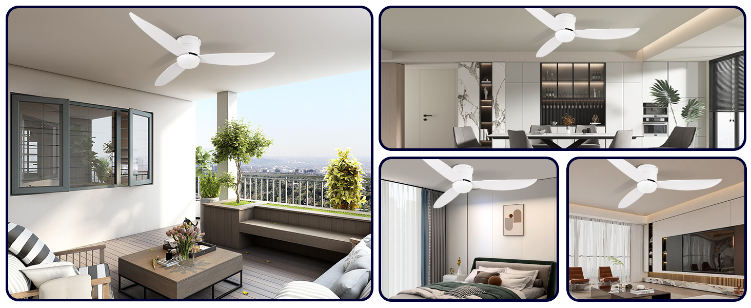 Scénarios d'utilisation de l'éclairage des ventilateurs de plafond