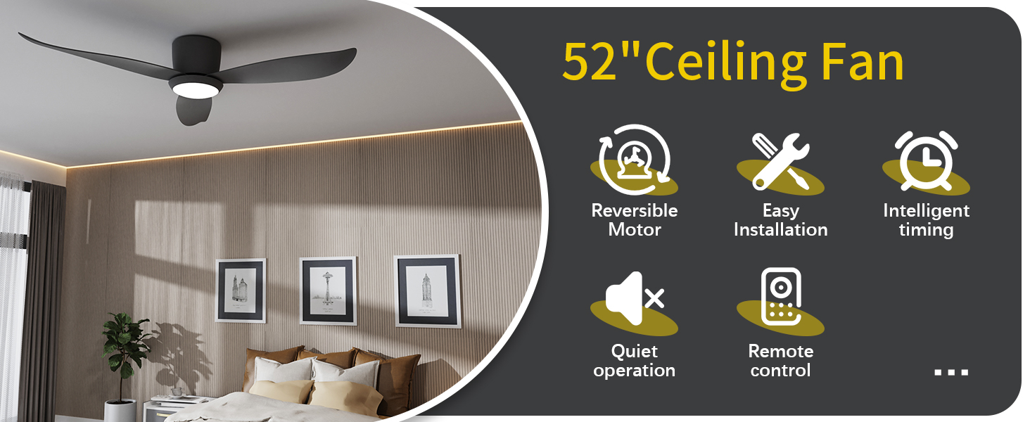 Ventilateur de plafond avec lumière