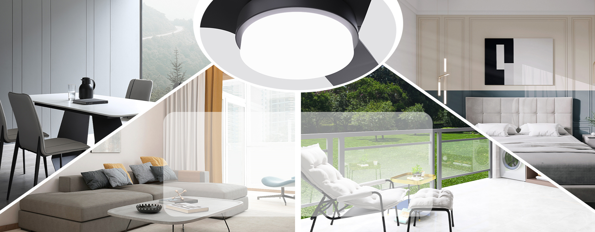 Ceiling fan light usage scenario collection