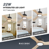 Ventilateurs de plafond en bois 52 pouces avec lumières et télécommande