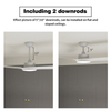Ventilateurs de plafond blancs de 52 pouces avec lumières et télécommande
