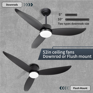Lumière noire de ventilateur de plafond escamotable de profil bas de LED de 18W 3CCT