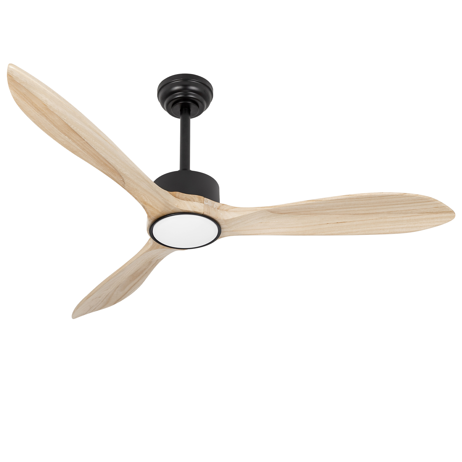 Lampe de ventilateur de plafond en bois