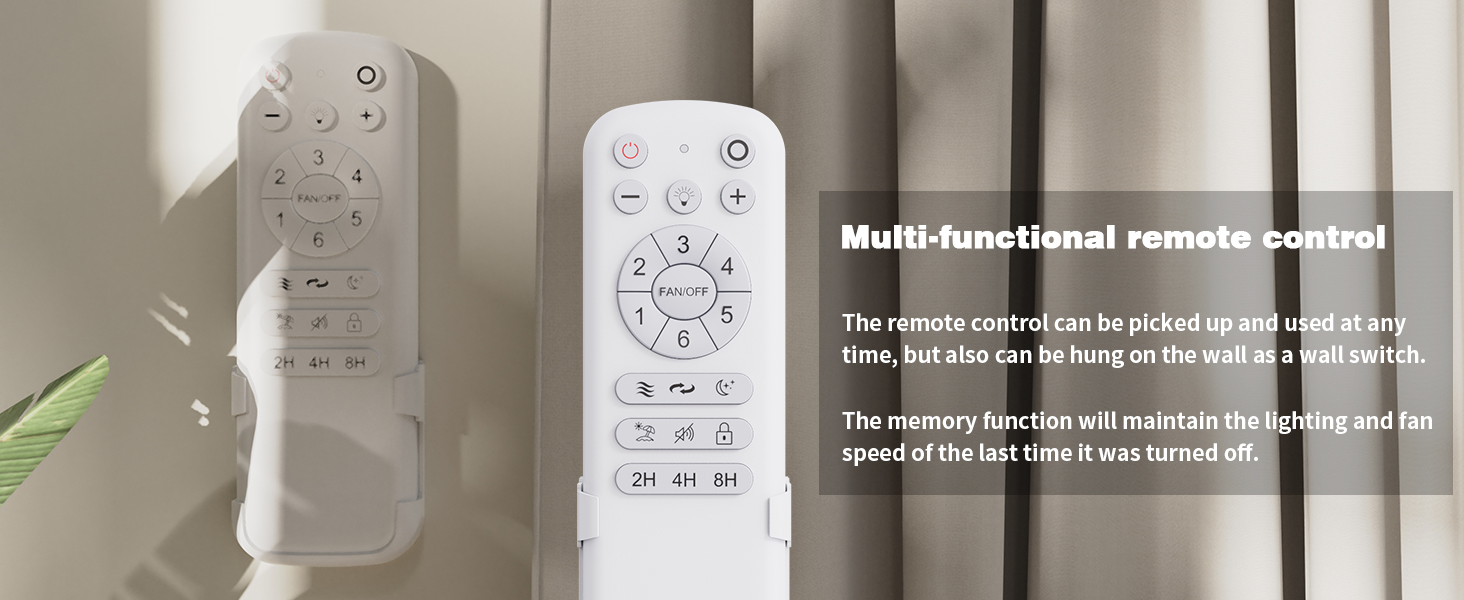 Télécommande pour éclairage de ventilateur de plafond