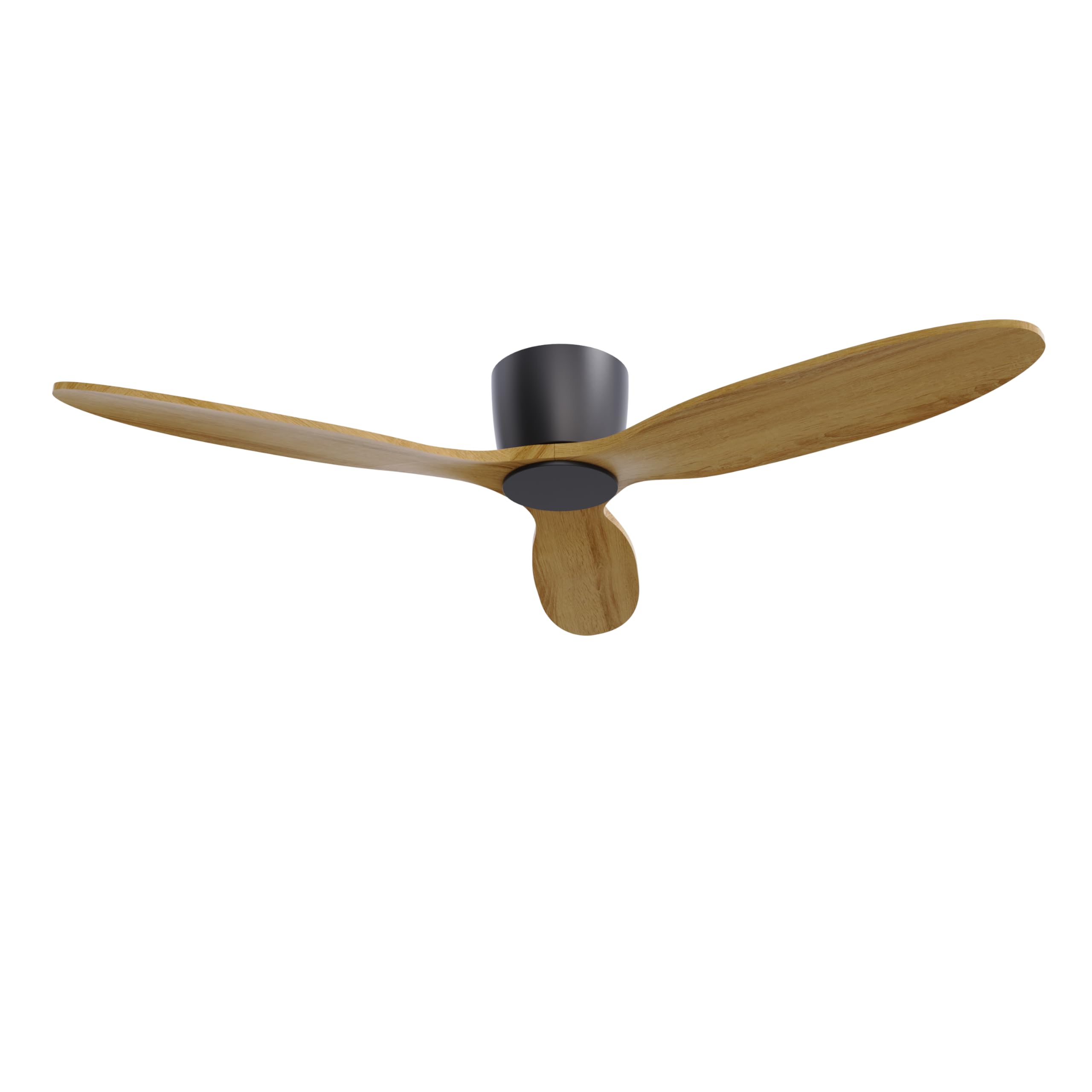 Ventilateur de plafond encastré à profil bas de 52 pouces avec lumière
