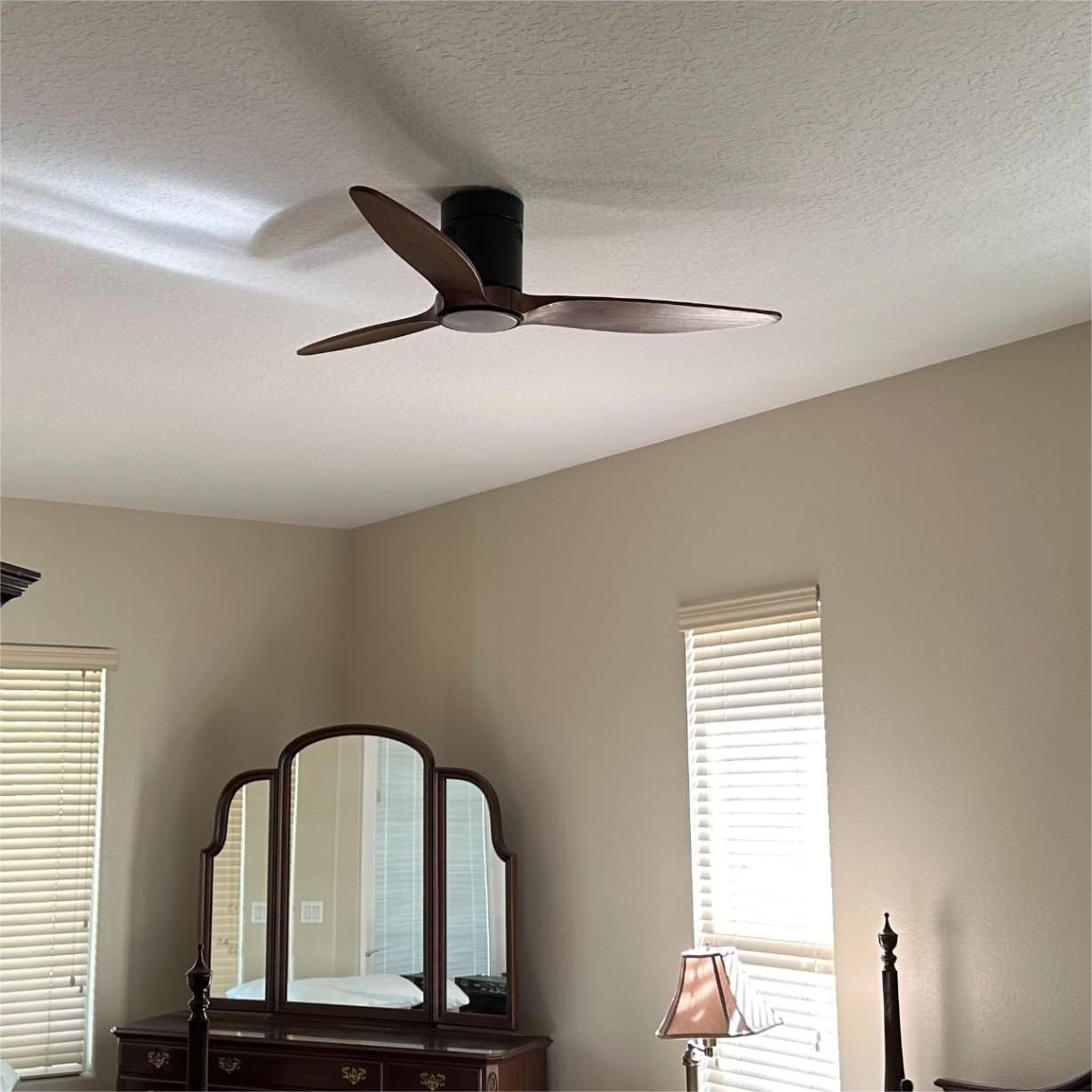 Lumière de ventilateur de plafond marron