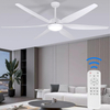 Ventilateur de plafond de 65 pouces avec lumières et télécommande